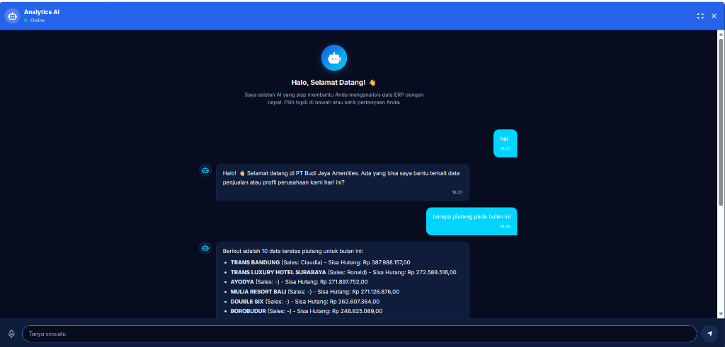 ERP Analytics AI Assistant
