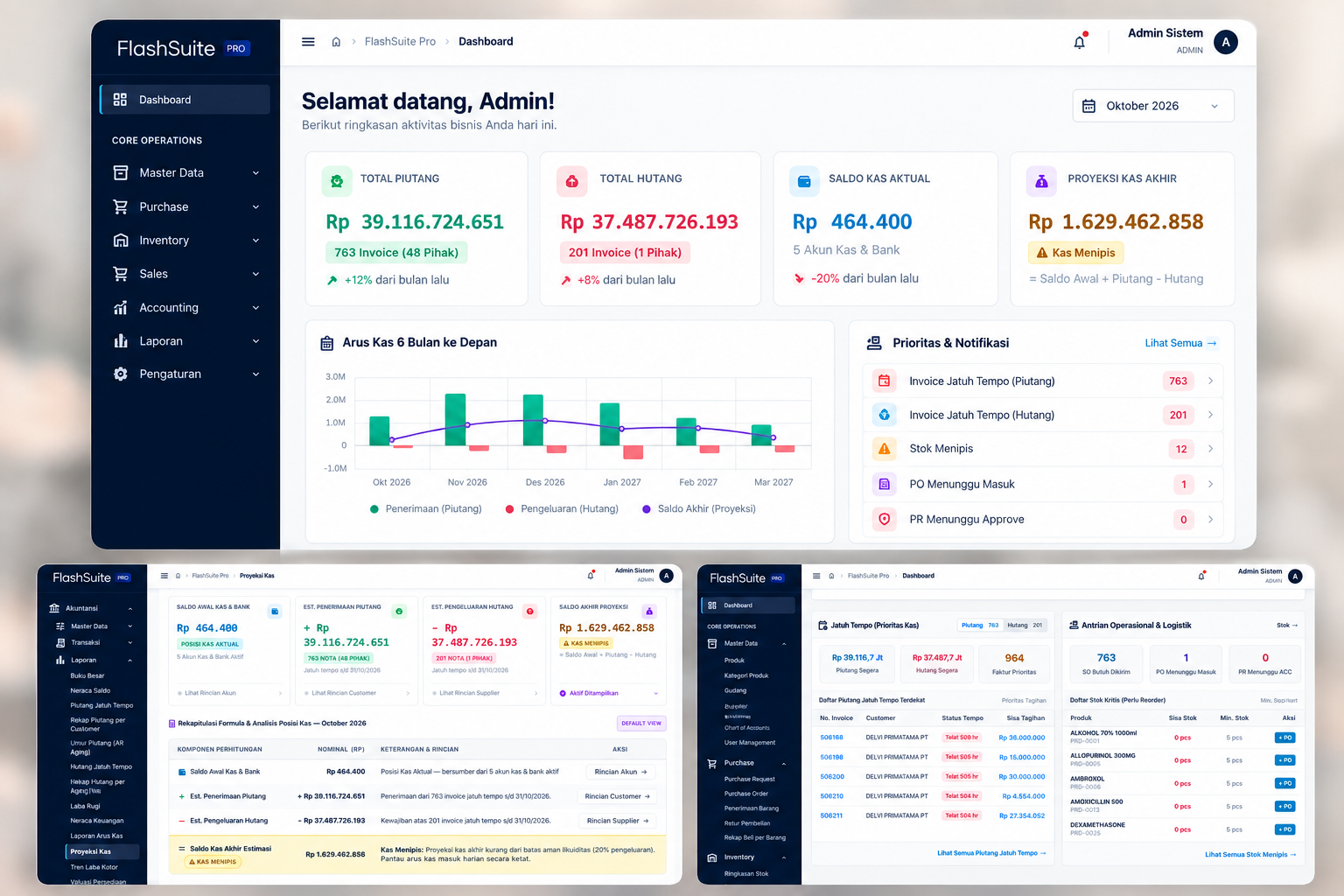 FlashSuite Pro — Trading ERP System