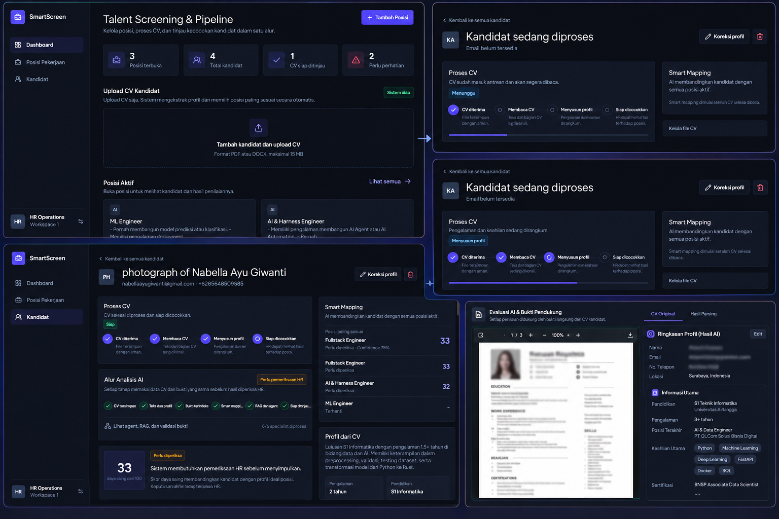 AI-Powered CV Screening & Talent Matching System